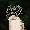 Personalized Bridal Shower Cake Topper - Engagement Party Cake Topper - Bride to Be Cake Topper - Future Mrs view 2