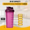 Mr. Pen- Shaker Bottles for Protein Mixes, 28 oz, 1 Pack, Purple, Protein Shaker Bottle with Wire Whisk Ball, Blender Bottle view 3