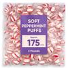 Soft Peppermint Candy Puff Christmas Mints - 2 Pounds Approx 175 Pieces - Mints Individually Wrapped Christmas Candy view 1