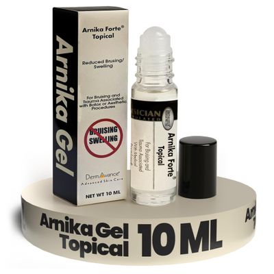 DermAvance Arnika Forte Topical Roll-On, Arnica Gel for Bruising and Swelling After Surgery, Easy-to-Use Arnica Gel Topical for Post-Surgical Care and Sports Injuries, Clear, 10 ml
