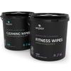 Wipex Gym Wipes Bundle - Get 2 Buckets (1) Lavender Plant-Based Fitness Equipment Wipes & (1) Sanitizing BZK for Skin, Great for Gyms, Yoga Studios, Home, Fitness Centers, 400 Ct (Pack of 2) view 1