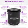 Wipex Gym Wipes Bundle - Get 2 Buckets (1) Lavender Plant-Based Fitness Equipment Wipes & (1) Sanitizing BZK for Skin, Great for Gyms, Yoga Studios, Home, Fitness Centers, 400 Ct (Pack of 2) view 4