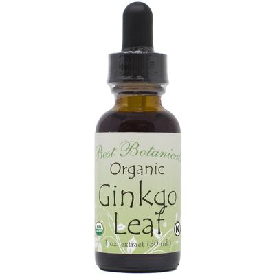 Best Botanicals Organic Ginkgo Leaf Extract 1 oz.