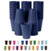Party Solids Deep Purple Plastic Cups - 12 oz, Pack Of 100 view 1