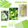 Vgo... 1 Pair Household Cleaning Gloves Infused with Rresh Rich Aromas, Lined Dishwashing Gloves,Long Sleeves Kitchen Gloves, Bathroom Cleaning, Gardening, Pet Care(Light Green,Size L,TP1117) view 3