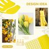 Vgo... 1 Pair Household Cleaning Gloves Infused with Rresh Rich Aromas, Lined Dishwashing Gloves,Long Sleeves Kitchen Gloves, Bathroom Cleaning, Gardening, Pet Care(Yellow,Size L,TP1117) view 3