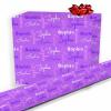 Artsadd Personalized Name Wrapping Paper Custom White Monogram Gift Wrapping Paper Roll with Printed Name for Friend Grandma Grandpa Birthday Wedding Christmas Gifts 1 Roll view 2