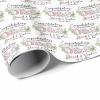 InterestPrint Personalized Wedding Wrapping Paper Roll, Custom Watercolor Leaves Wrap Paper with Name Customized Gift Wrapping Paper for Boyfriend Girlfriend 58x23 5 Rolls view 3