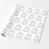 InterestPrint Custom Wedding Gift Wrapping Paper, Personalized Floral White Wrapping Paper Roll Customized Name Wrap Paper for Bride Groom Married Party 58x23 3 Rolls view 2