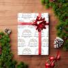 InterestPrint Custom Wedding Gift Wrapping Paper, Personalized Floral White Wrapping Paper Roll Customized Name Wrap Paper for Bride Groom Married Party 58x23 3 Rolls view 4