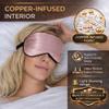 SLEEP FOUNTAIN Anti Aging Silk Sleep Mask for Women, Mulberry Silk Eye Mask for Sleeping and Skin Care, Blackout Sleep Mask with Copper Ion Technology Reduces Eye Puffiness, Fine Lines and Wrinkles view 3