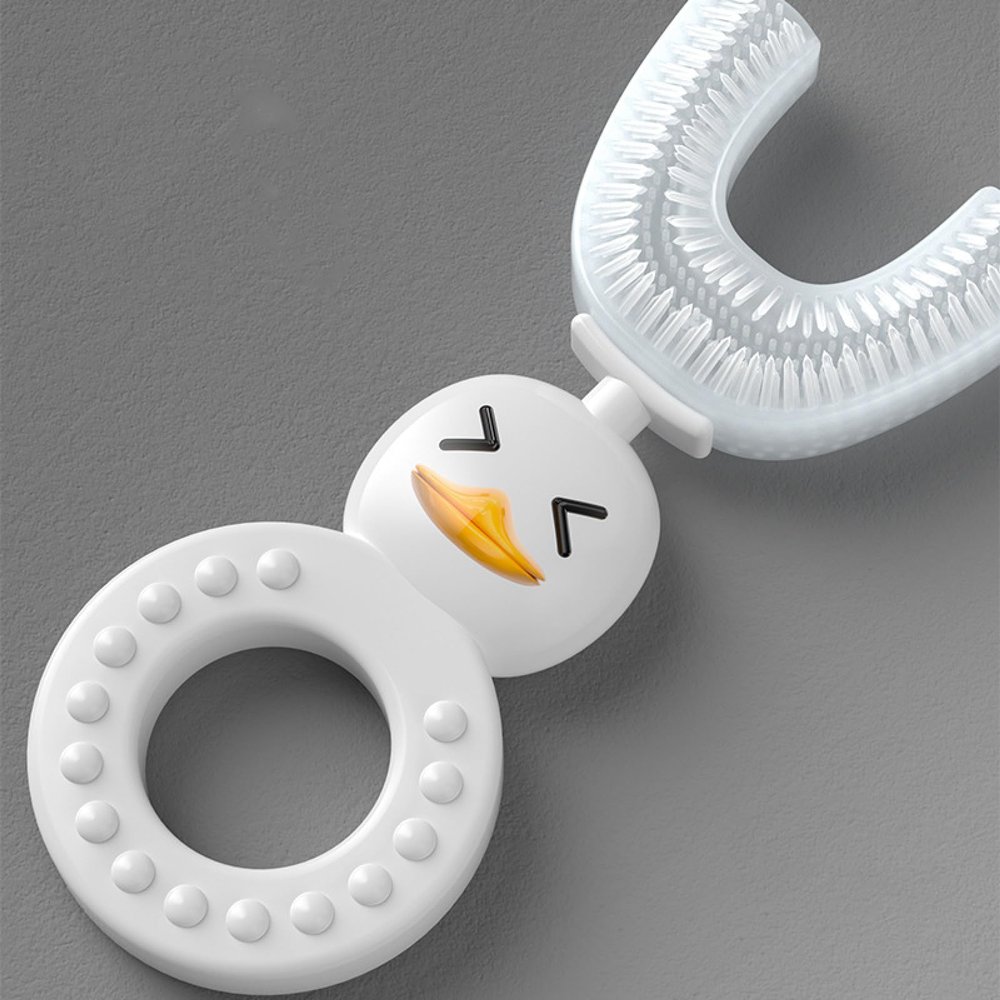 boyg New Children's Mouth U-Shaped Toothbrush 2-6 Years Old Baby Mouth Guard Silicone Toothbrush