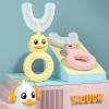 boyg New Children's Mouth U-Shaped Toothbrush 2-6 Years Old Baby Mouth Guard Silicone Toothbrush view 3