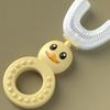 boyg New Children's Mouth U-Shaped Toothbrush 2-6 Years Old Baby Mouth Guard Silicone Toothbrush view 1