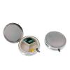 3 Cell Metal Pill Boxes Stainless Steel Round Pill Boxes Medicine Organizer Container Medicine Case Splitters Pill Pill Bottle (Color : No Image) view 1
