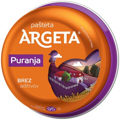 Argeta Turkey Pasteta Spread - Pack Of 16 x 95g