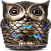 Alieye Ceramic Essential Oil Diffuser, 200ML Handcrafted Ceramic Owl Ultrasonic Cool Mist Aromatherapy Humidifier with 7 Colors LED Waterless Auto Shut Off for Home Office Yoga, Gifts for Mom, Brown view 1