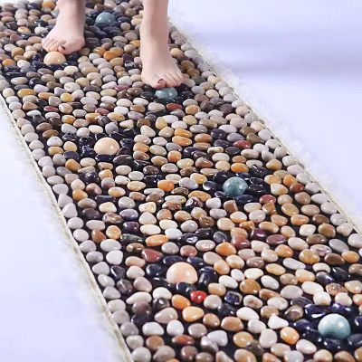 DRemdo Natural Foot MassageNon Slip Runner Rug Living RoomMassage pad