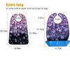 1 Pcs Adult Bibs for Women Washable Bib Reusable Waterproof Clothing Protector with Optional Crumb Catcher view 3