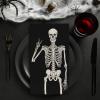 80 Pack Skull Paper Guest Napkins Disposable Halloween Skeleton Bathroom Napkins Smile Skull Guest Hand Towel Napkin for Horror Theme Party Supplies, 13x15.7 Inch view 3