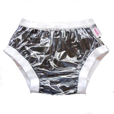 Adult Incontinence Pull-on Plastic Pants PVC Pants/Diapers Fit Plastic Pants - /Adult Incontinence Elastic Band Plastic Waterproof Pants Pants Wide Elastic Pants Adult
