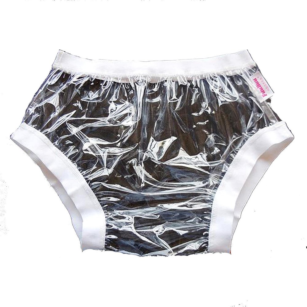Adult Incontinence Pull-on Plastic Pants PVC Pants/Diapers Fit Plastic Pants - /Adult Incontinence Elastic Band Plastic Waterproof Pants Pants Wide Elastic Pants Adult