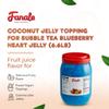 New Fanale Coconut Jelly Topping nata de coco for Boba Tea | Ice Cream | Yogurt | Smoothie | Milk Tea | Desserts Blueberry Heart Shaped, 6.6 pound (Pack of 4)| JEL027-CS view 3