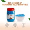 New Fanale Coconut Jelly Topping nata de coco for Boba Tea | Ice Cream | Yogurt | Smoothie | Milk Tea | Desserts Blueberry Heart Shaped, 6.6 pound (Pack of 4)| JEL027-CS view 4