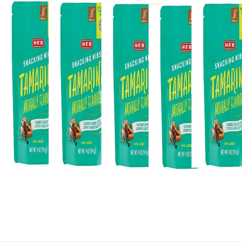 HEB Select Ingredients Dark Chocolate Tamarind Snacking Nibs 4 oz(pack of 5)