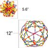 4E's Novelty Expandable Breathing Ball Sphere - 2 Pack - Breathing Visual, Fidget Toys Expands from 6 to 12" Expanding Sphere for Kids & Adult view 3
