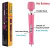 Gajoin Powerful Handheld Electric Back Body Massage Vibrating for Woman Sports Recovery Muscle Aches Pain Shoulder Neck Leg Hand Foot Tool Pink Big Massager view 2