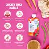 Serenity Kids 6+ Months World Explorers Baby Food Pouches Puree Made With Ethically Sourced Meats & Organic Veggies | 3.5 Ounce BPA-Free Pouch | Chicken Tikka Masala | 1 Count view 4