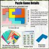 Gifts for People with Dementia - Wooden Puzzle Activities for Seniors Pattern Blocks Products for Elderly with Dementia Products for Alzheimers Patients Easy Memory view 2