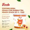Fanale Peach Popping Boba Pearls, Vegan, Non GMO, Gluten Free, Fat Free, Perfect for Bubble Tea, Smoothies, Ice Cream, Desserts, and Beverages. view 3