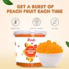 Fanale Peach Popping Boba Pearls, Vegan, Non GMO, Gluten Free, Fat Free, Perfect for Bubble Tea, Smoothies, Ice Cream, Desserts, and Beverages. view 4
