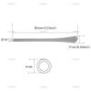AUEAR, 10 Pairs Glasses End Tips Anti-Slip Silicone Ear Sock Pieces Tube Sleeve Eyeglass Replacement Temple view 2