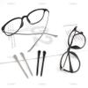 AUEAR, 10 Pairs Glasses End Tips Anti-Slip Silicone Ear Sock Pieces Tube Sleeve Eyeglass Replacement Temple view 4
