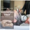 Healifty Tools Hair Styling perming Tray Hair Washing Tray for Sink at Home Styling Supplies Portable Shampoo Bowl Coloring Shoulder Rest Shampoo Neck Elder PVC view 2