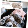 Healifty Tools Hair Styling perming Tray Hair Washing Tray for Sink at Home Styling Supplies Portable Shampoo Bowl Coloring Shoulder Rest Shampoo Neck Elder PVC view 3