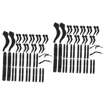 Healifty 40pairs Silicone Eyeglass Ear Grips - Ear Hooks for Glasses and Sunglasses for Adults and Boys and Girls Lightweight and Easy to Use