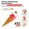 OLDSOUL Professional Cone Waffle Mix | GLUTEN FREE & VEGAN | Vanilla Flavour | Batter Mix | 30 Lbs | 672 Waffles (30 Lbs, Gluten Free & Vegan) view 2