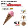 OLDSOUL Professional Cone Waffle Mix | GLUTEN FREE & VEGAN | 30 Lbs | Chocolate Flavor | Batter Mix | 672 Cone Waffles (30 Lbs, Gluten Free & Vegan) view 2