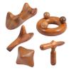 Healeved 5pcs Traditional Wooden Gua Massage Acupuncture Point Sandalwood Face Neck for and Travel Promotes Circulation Relieves view 1