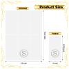 100 Silver Monogram Disposable Napkins - Letter S Hand Towels Decorative, Dinner Napkins for Guest, Monogrammed Hand Towels for Bathroom Wedding Birthday Party Baby Shower view 2