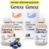 Genexa Kids' Clean Day & Night Cough Medicine, Dye Free, 0% Artificial Additives, Children's Cough, Chest Congestion, Runny Nose & Sneezing Relief, Ages 6+, Organic Blueberry Flavor, 8 fl oz (2 Pack) view 1