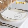 100 Silver Monogram Disposable Napkins - Letter H Hand Towels Decorative, Dinner Napkins for Guest, Monogrammed Hand Towels for Bathroom Wedding Birthday Party Baby Shower view 4