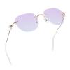 LifeArt Blue Light Blocking Glasses, Computer Reading Glasses, Anti Blue Rays, Reduce Eyestrain, Stylish for Men and Women(White,+3.00 Magnification) view 1