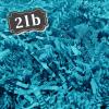 2 LB Lake Blue Crinkle Cut Paper Shred Filler Great for Gift Wrapping, Basket Filling, Birthday, Wedding, Halloween, Thanksgiving, Christmas Day, New Year Party Decorations Filling Supplies view 1