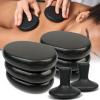 DEFUNX Hot Stones Massage Set - 8 Pcs Massage Stones Set Hot Rocks Oval and Mushroom Shaped Basalt Stone Kit for Home Spa Relaxing and Pain Relief view 1