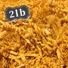 2 LB Golden Yellow Crinkle Cut Paper Shred Filler Great for Gift Wrapping, Basket Filling, Birthday, Wedding, Halloween, Thanksgiving, Christmas Day, New Year Party Decorations Filling Supplies view 1